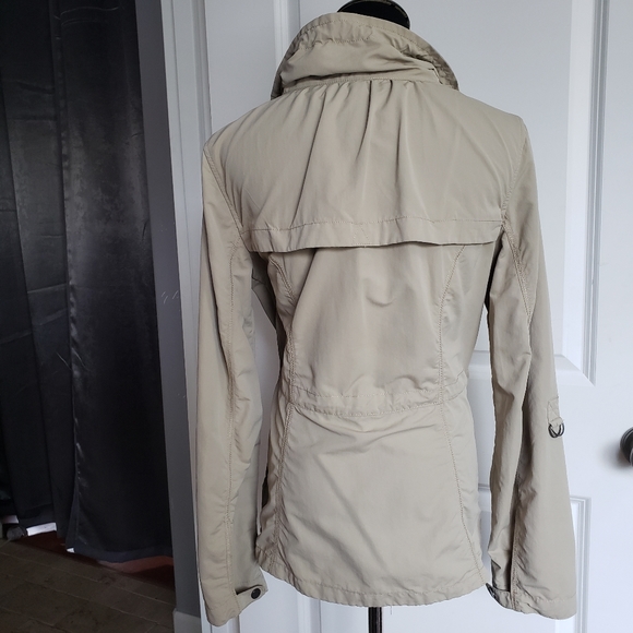 Eddie Bauer Khaki Windbreaker Jacket, Size Small - Picture 16 of 16